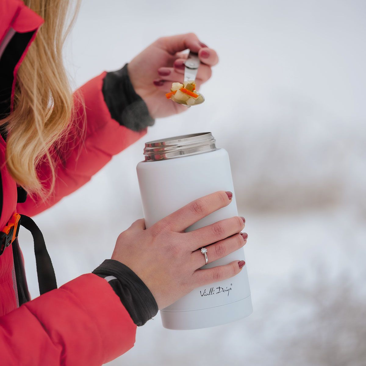 FUORI termoska na večeři bílá 750 ml